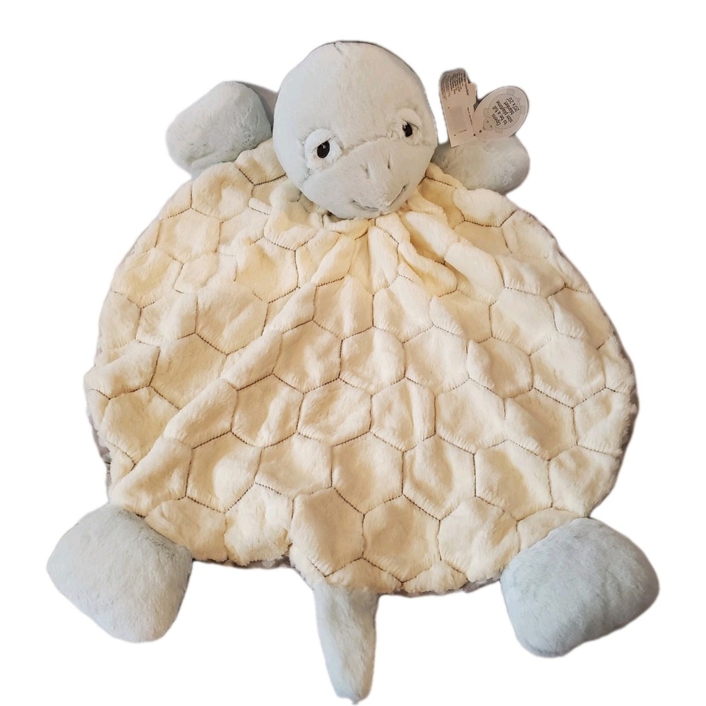 Nat & Jules Demdaco XLarge Plush Turtle Circle Security Blanket Lovey